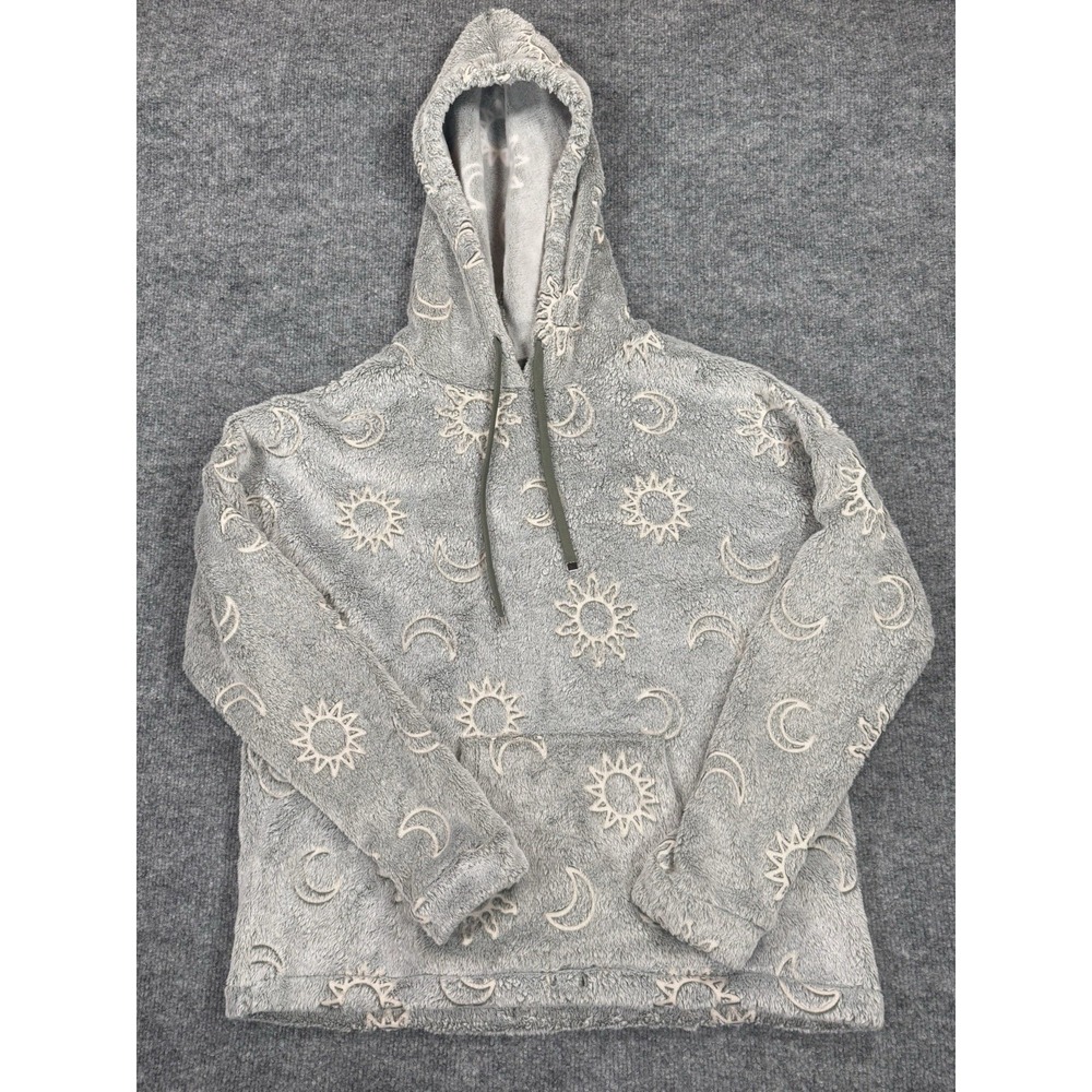 Youth 11-13 Celestial‎ Sun Moon Plush Pullover Mystic Boho Kawaii Witchy Starry